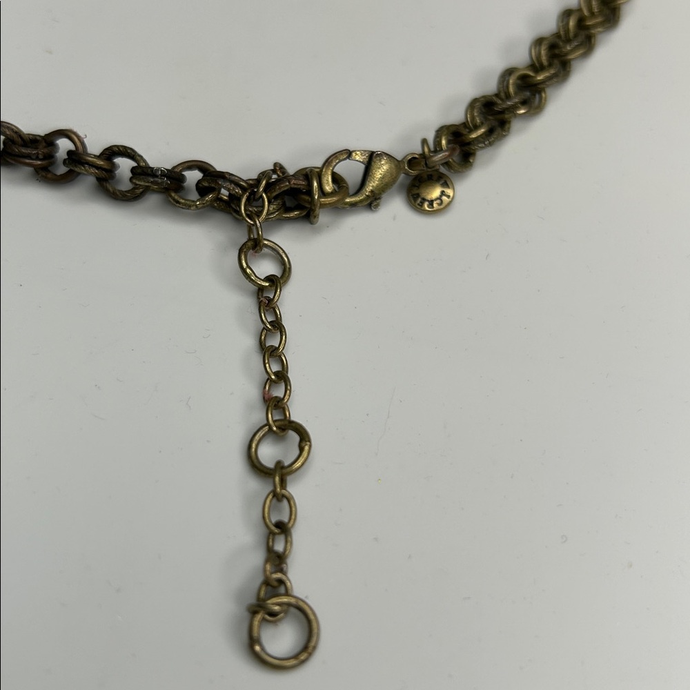 J. Crew x Lulu Frost Multicolor Rhinestone Tortoiseshell Statement Necklace - Picture 3 of 4